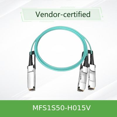 کابل شکاف OEM Mellanox AOC 100g MFS1S50-H015V VPI HDR & ETH 15m