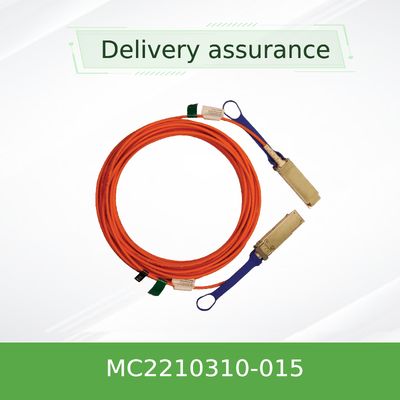 نارنجی 40GbE QSFP+ Active Optical Mellanox DAC Cable Ethernet MC2210310-015 15M