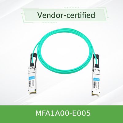 کابل نوری فعال MFA1A00-E005 InfiniBand EDR تا 100Gb/S QSFP LSZH 5m Mellanox AOC