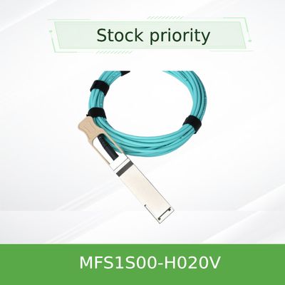 کابل AOC کنسول ملانوکس MFS1S00-H020V IB HDR تا 200Gb/S کابل شبکه 20 متری QSFP56