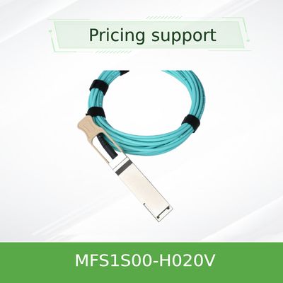 سرورهای اتصال IB 200G 20M QSFP56 Mellanox AOC Cable MFS1S00-H020V