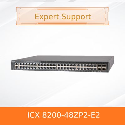 سوئیچ پیشرفته Ruckus Icx 8200-48zp2-E2 با منبع برق 150W