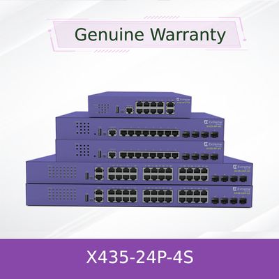 سوئیچ 24P Extreme Networks X435 AVB X435 4S با سرعت 68 گیگابیت بر ثانیه و 50.6 میلیون بسته در ثانیه، نو و اورجینال
