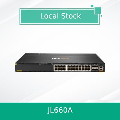 سوئیچ Hpe Aruba Networking Cx 6300m 24 Hpe Smart Rate Poe و 4 SFP56 (JL660A)