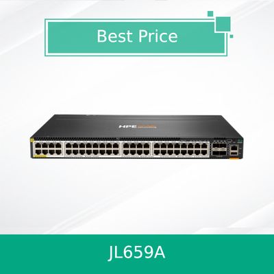 Hpe Aruba Networking Cx 6300m 48 پورت Hpe Smart Rate 1/2.5/5gbe Poe و 4-Port SFP56 سوئیچ (JL659A)