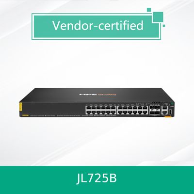 محصولات 100٪ اصلی HPE Aruba Networking Cx 6200f 24G Class-4 Poe 4SFP+ 370W Switch (JL725B)