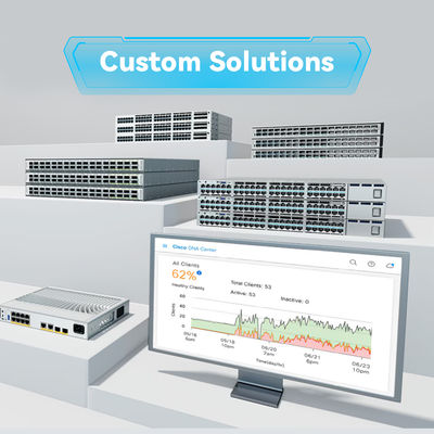 اصلی جدید سیسکو C9200L-24t-4G-E سری 9200 24-Port 10/100/1000 + 4X1g SFP Network Switch