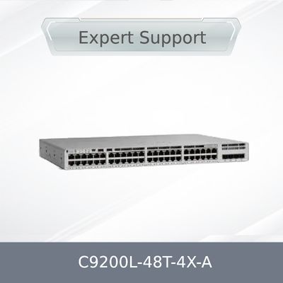 سوئیچ شبکه ی اصلی جدید سیسکو C9200 سری 48 پورت C9200L-48t-4X-a سوئیچ SFP داده های Uplink در موجود است