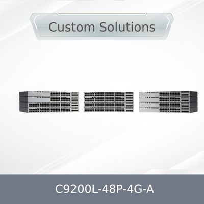 Cisco New Original C9200L-48p-4G-a 9200L 48 پورت 10/100/1000 Poe+ 4X1g Uplink Switch Network Advantage C9200L-48p-4G-a