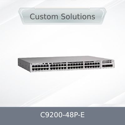 C9200-48p-E سوئیچ شبکه با 48 پورت RJ45 گیگابیتی PoE+، 48 پورت PoE+، نیازمندی‌های شبکه، با یک منبع تغذیه AC