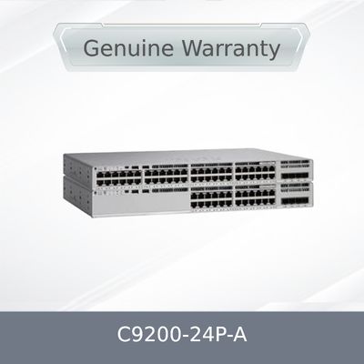 سوئیچ جدید اصلی C9200-24p-a ۲۴ پورت Poe+ با مزایای شبکه