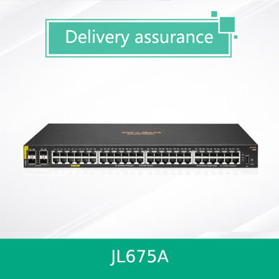 HPE Aruba CX 6100 JL675A سوئیچ 48 پورت گیگابیت PoE+ 370W کلاس 4 4x SFP+ لایه 2 مدیریت شده