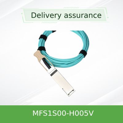 کابل نوری فعال QSFP56 با سرعت 200 گیگابیت بر ثانیه NVIDIA MFS1S00-H005V - 5 متر - کارت شبکه مرکز داده با سرعت بالا