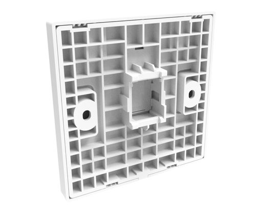 1 Port Signal White Faceplate Kit with Flush Mount for Professional Network Installations
