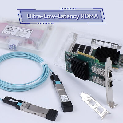 NVIDIA mellanox ConnectX-6 MCX653106A-ECAT 100Gb / s دو پورت InfiniBand Adapter Ethernet قابل استفاده