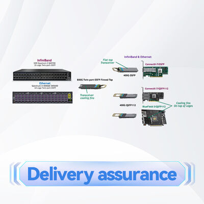 گیرنده MMA4Z00-NS Mellanox 800Gb/S دو پورت OSFP 2x400Gb/S چند حالته SR8 50m