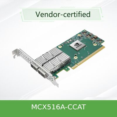 MCX516A-CCAT دو پورت 100GbE ادیپتر اترنتی توسط NVIDIA