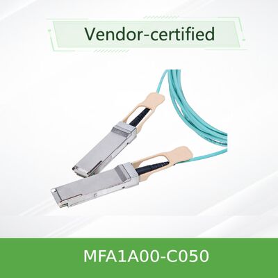 NVIDIA MFA1A00-C050 100Gb/s کابل نوری فعال QSFP28 50m LSZH AOC برای اترنت