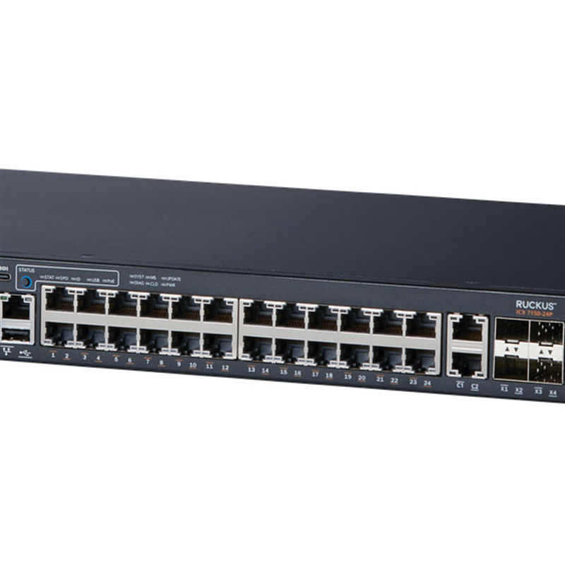 سوئیچ شبکه Ruckus 24P 4X1G ICX7150 10/100/1000Mbps RJ-45 PoE 370W