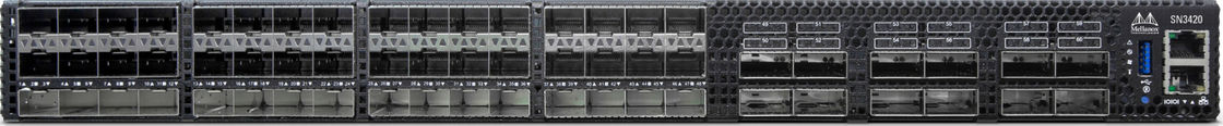 سوئیچ شبکه ملانوکس OEM 25GbE/100GbE سوئیچ اترنت منبع باز ملانوکس MSN3420-CB2F
