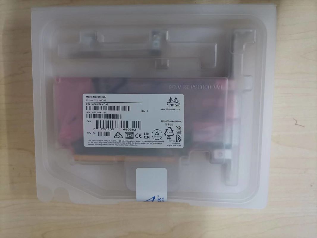 کارت شبکه ملانوکس 100 گیگابایتی NIC MCX516A-CCAT دو پورت QSFP28 PCIe3.0x16