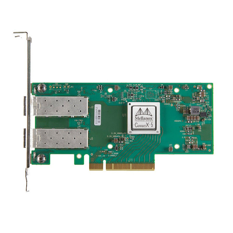 کارت اترنت 10 گیگابایتی ملانوکس سیمی سفارشی SFP Pcie Card MCX512A-ACAT ConnectX-5 EN