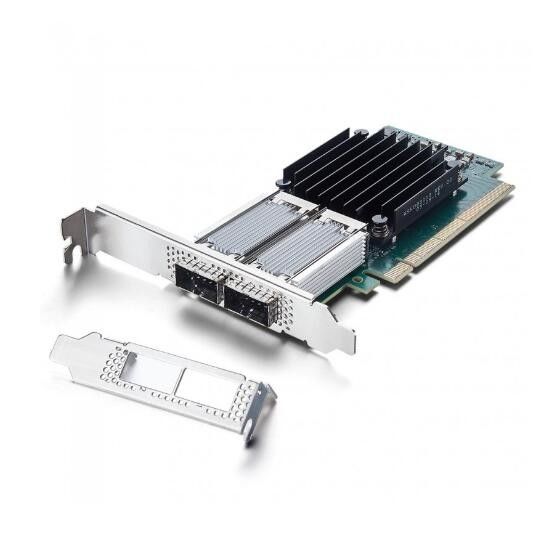 PCIe3.0 X16 ConnectX-4 EN اترنت Mellanox Nic Cards MCX416A-CCAT 100GbE QSFP28