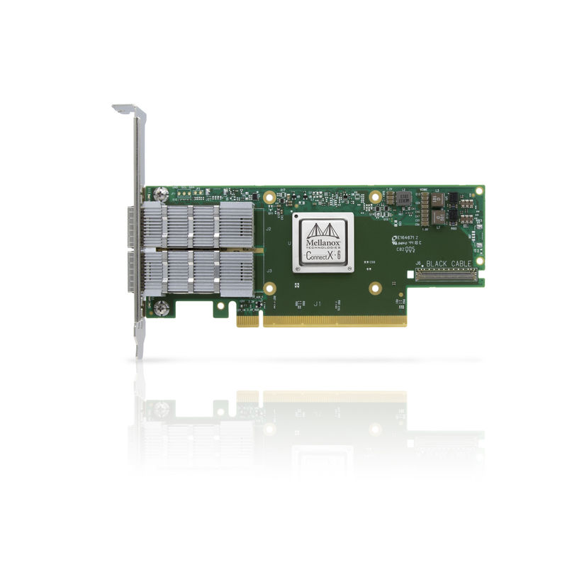 کارت شبکه MCX653106A-HDAT-SP Mellanox 200Gb/S 4*50Gb/S پورت های اترنت