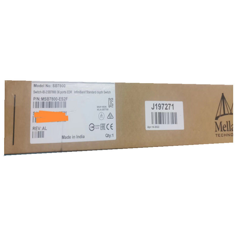 سوئیچ شبکه ملانوکس MSB7800-ES2F-IB 2 مبتنی بر EDR InfiniBand 1U 36 پورت QSFP28