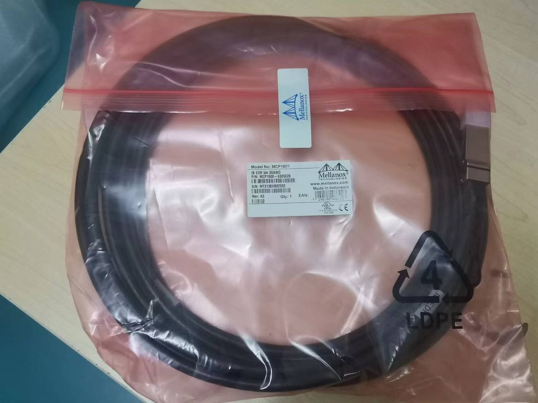کابل مسی اتصال مستقیم MCP1600-E003E26 InfiniBand EDR تا 100Gb/S QSFP28 3m مشکی 26AWG