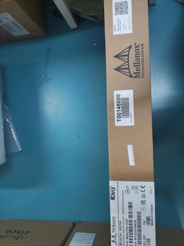MSN2700-CS2F سوئیچ شبکه ملانوکس بر اساس سوئیچ اترنت باز 25GbE/100GbE 1U