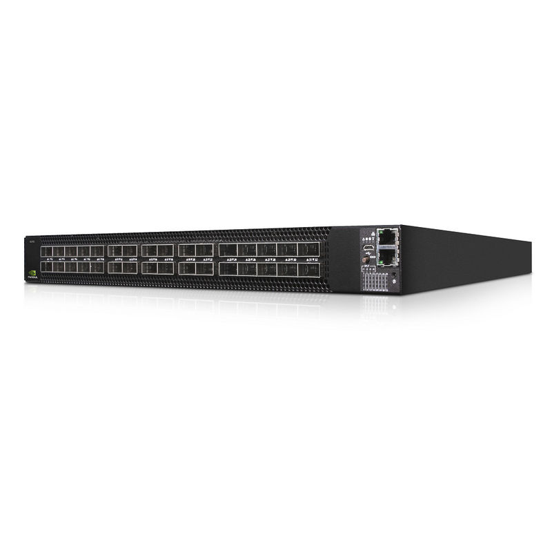 لوازم سوئیچ شبکه ملانوکس (AC) MSN3700-CS2F با عمق استاندارد CPU P2C ریل جریان هوا