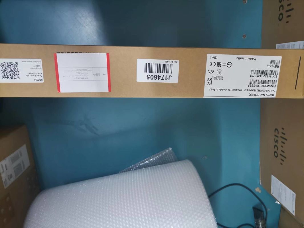 MSB7800-ES2F سوئیچ شبکه ملانوکس InfiniBand EDR 100Gb/S سیستم 36 QSFP28 پورت 1U