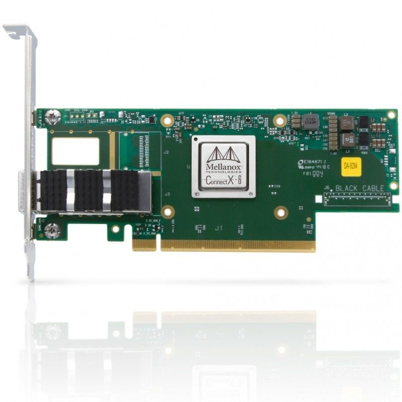 MCX653106A-ECAT Mellanox 100GB Nic ConnectX- 6 VPI Hdr100 Edr Ib Dual Port