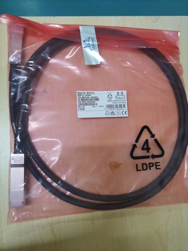MCP1650-H002E26 Mellanox Dac Cable Passive Copper Ib HDR تا 200GB/S Qsfp56 2M