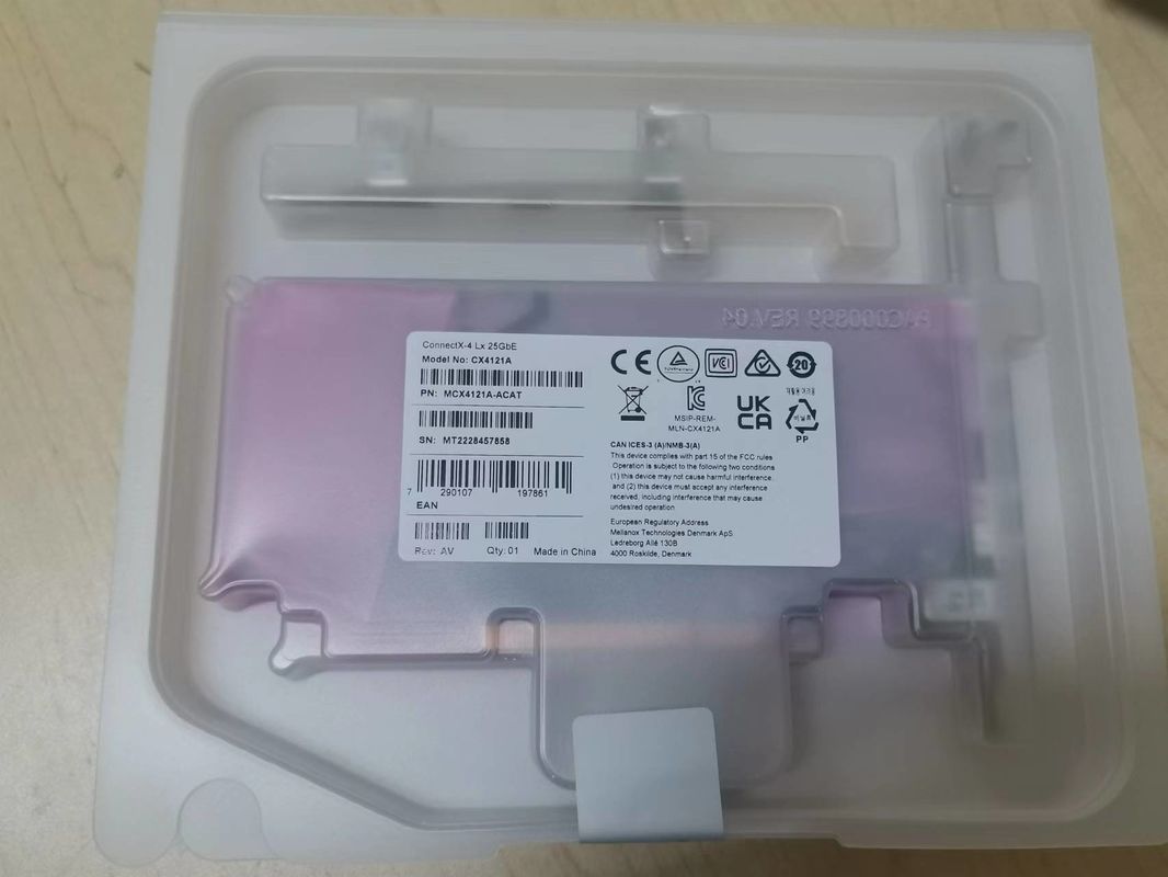 کارت رابط شبکه ملانوکس ConnectX-4 Lx EN 25GbE دو پورت SFP28 PCIe3.0 X8 MCX4121A-ACAT