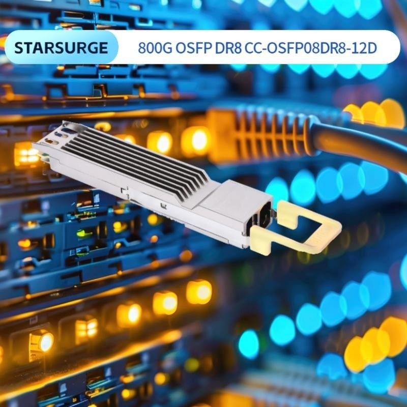 ارتباط بین کامپیوتر 800Gbps OSFP Transceiver Optical با Hotpluggable Dual MTP8APC Connector و نرخ داده های بالا