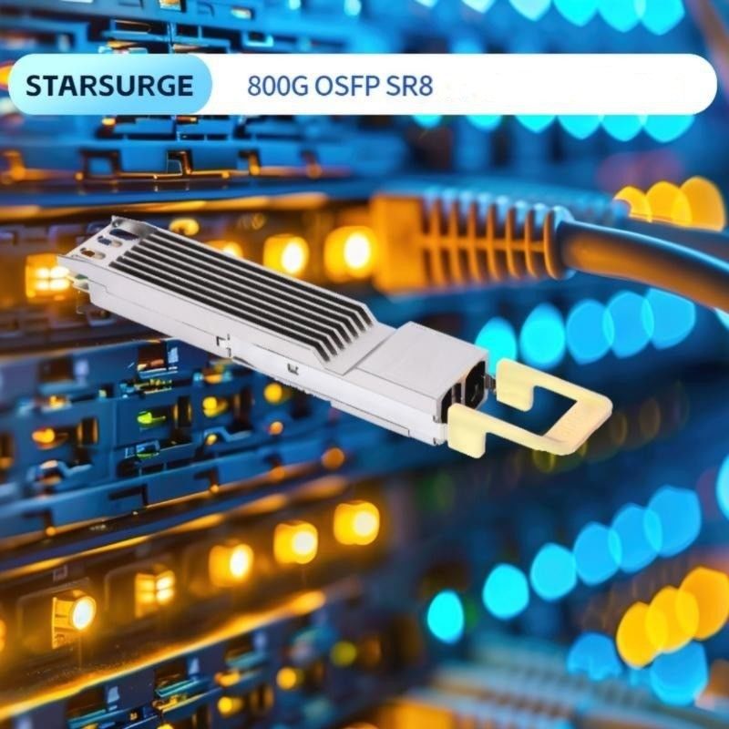 ≤ 17W حداقل قدرت دریافتی 800G OSFP SR8 گیرنده برای InfiniBand NDR 8x100GbE Breakout Fiber Optic