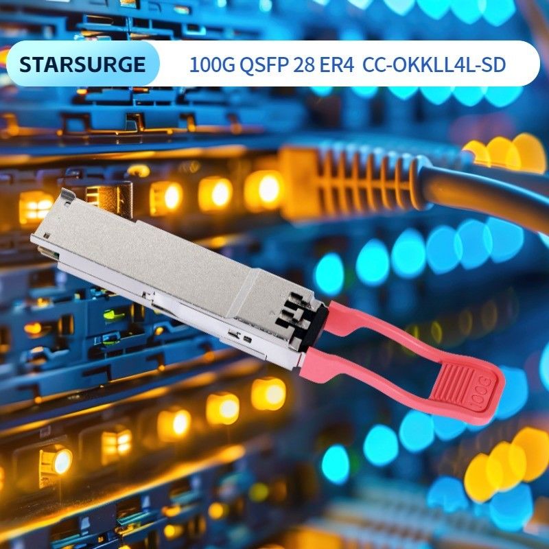 3.3 ولت منبع برق متناوب محاسبات اتصال 100G QSFP28 BIDI SR گیرنده برای ماژول نوری گرم قابل وصل در مرکز داده