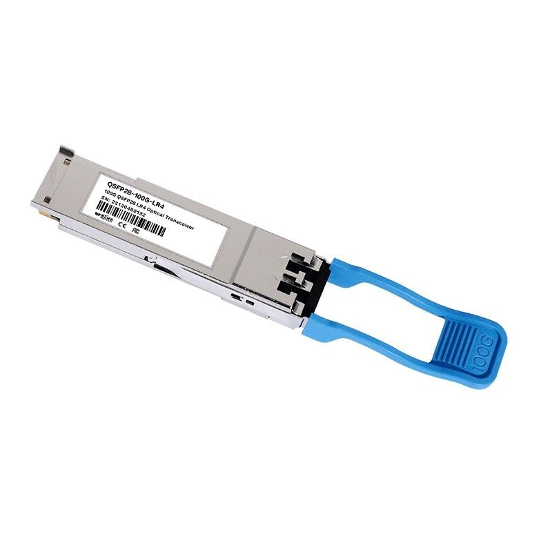 10km حداکثر فاصله انتقال 100G QSFP28 LR4 ماژول گیرنده های نوری برای راه حل های اتصال مرکز داده