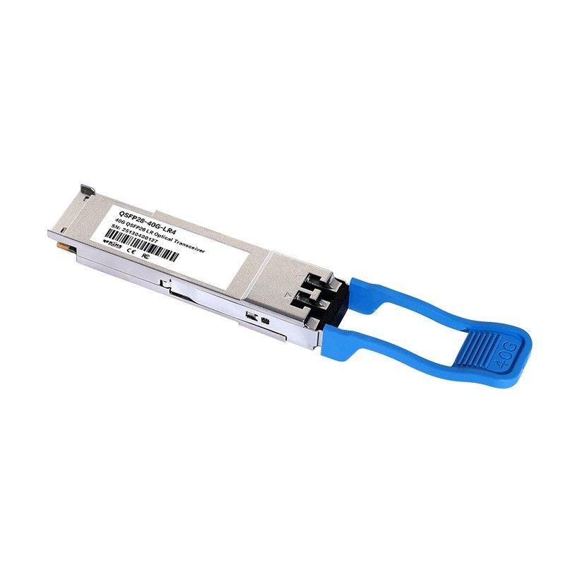 فاصله انتقال 10km 40Gb / s QSFP LR4 گیرنده نوری 1277.5nm 10km Duplex LC برای تجهیزات فیبر نوری سریع