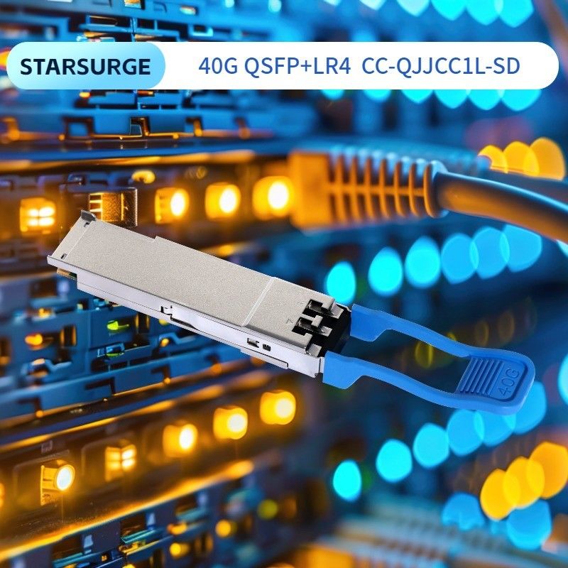 ماژول نوری چند حالت 40Gb/s QSFP BIDI 850/908nm Transceiver Optical Duplex LC IP Network تا 70 متر در OM3 100 متر در OM4