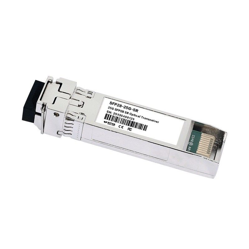 10 کیلومتر تک حالت 25G SFP28 پروتکل انتقال دهنده نوری مطابقت SFF-8472 سرعت LC کانکتور CE FCC RoHS گواهینامه