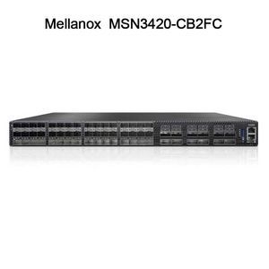 حداکثر سرعت 100g Nvidia Spectrum-2 مبتنی بر سوئیچ اتریتن باز 1U با Cumulus Linux 48 SFP28 12 QSFP28 پورت MSN3420-CB2FC