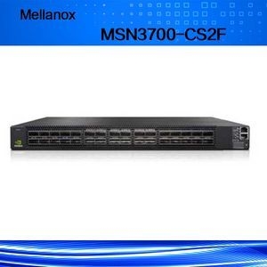 32 پورت Qsfp28 سوئیچ Mellanox MSN3700-CS2f با 2 منبع تغذیه AC و CPU X86 در عمق استاندارد 43.6*433.2*590.6 میلی‌متر