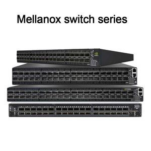 سوئیچ افتتاح اترنات 2u قابل انباشت با 64 پورت Qsfp28 و دو منبع برق فناوری عملکرد Infiniband قابل انباشت