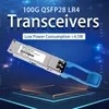 عملکرد بالا Qsfp28-100g-Lr4 100g Qsfp28 10km 1310nm Sm ماژول گیرنده دو فایبر نوری LC SFP Lr4 قیمت پایین