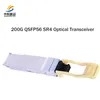 ماژول فرستنده و گیرنده نوری Qsfp56 Sr4 با سرعت بالا 200G برای مراکز داده پشتیبانی فنی