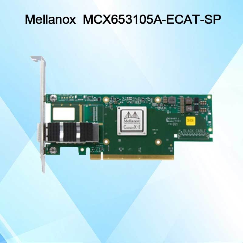 کارت شبکه اینفینی‌بند Nvidia MCX653105A-Ecat-Sp Connectx6 تک پورت Osfp56 EDR 100GB/S Vpi