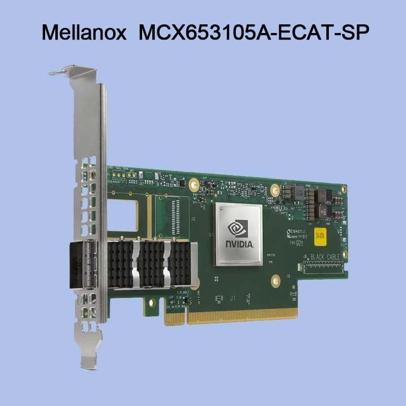 کارت شبکه اینفینی‌بند Nvidia MCX653105A-Ecat-Sp Connectx6 تک پورت Osfp56 EDR 100GB/S Vpi